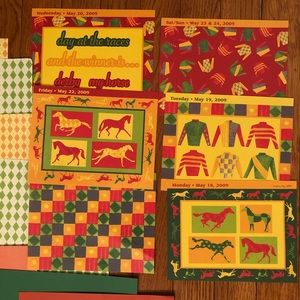 Kentucky Derby Day Horse Races Scrapbook/Craft Papers